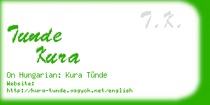 tunde kura business card